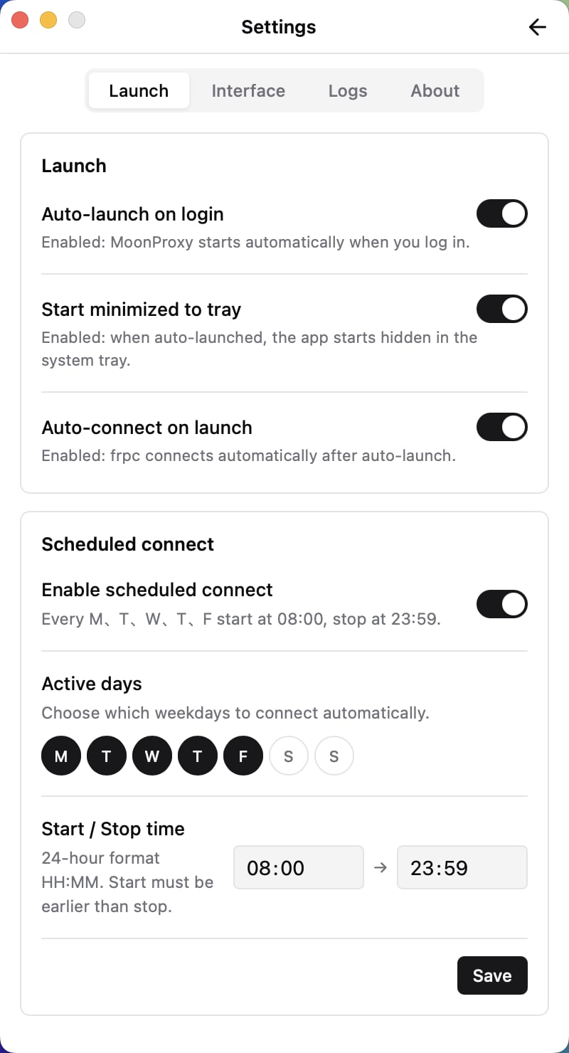 Application screenshots 5